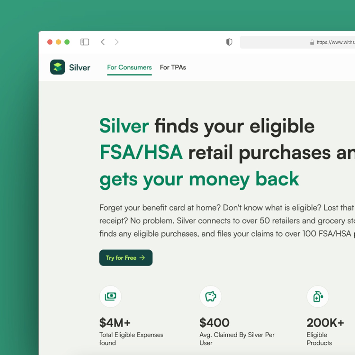 Silver Homepage