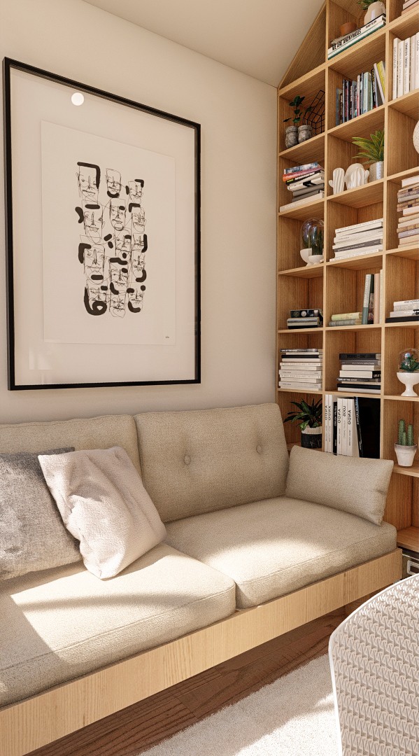 Tiny Haus 6m/20ft tiny house living room