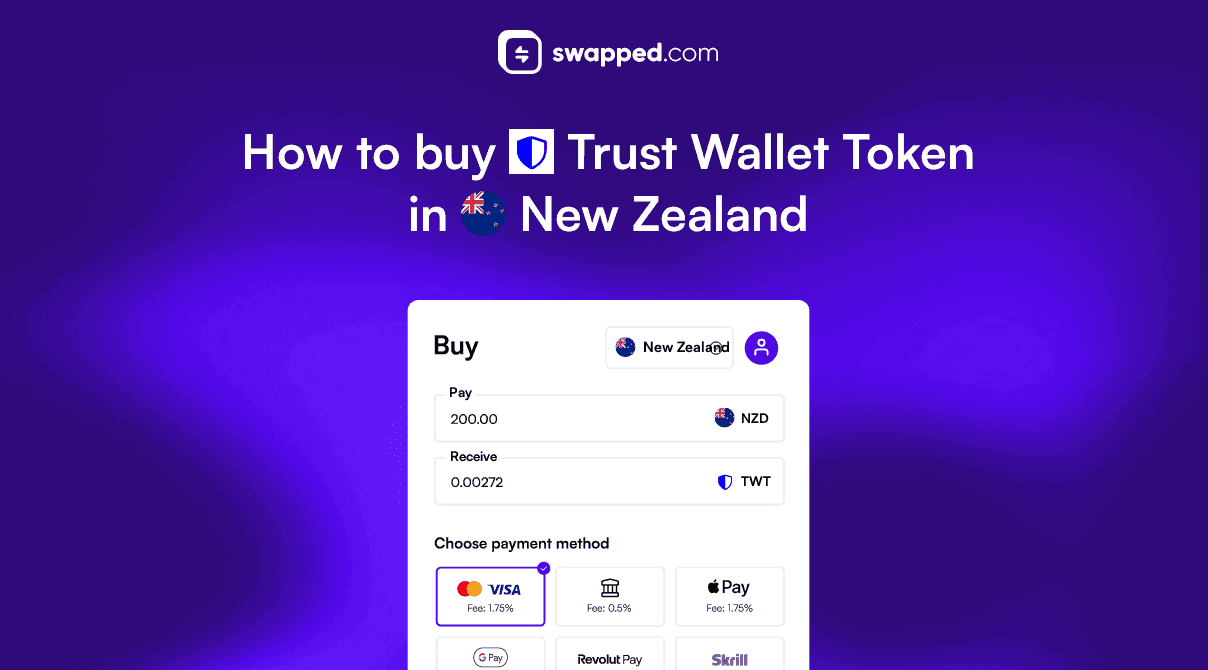 How to buy Trust Wallet Token (TWT) in New Zealand with NZD