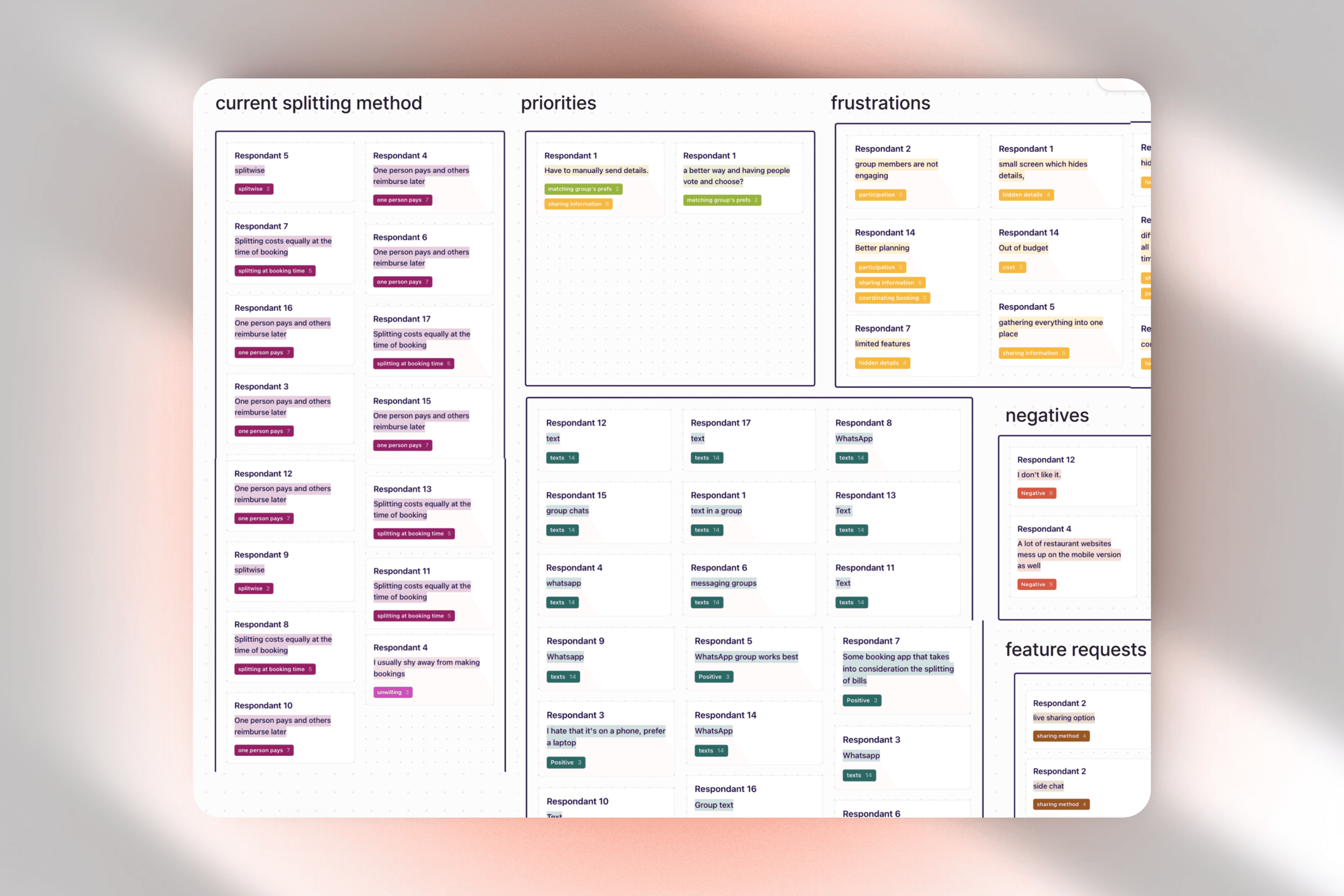 A two screens from the hair salon website