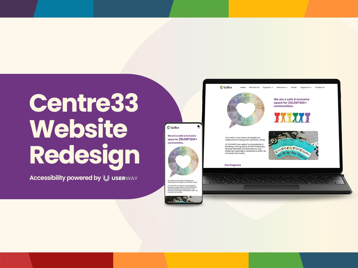 A mockup of the website in phone and laptop layout