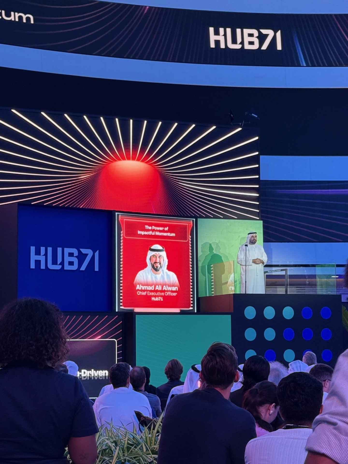 CEO of Hub71 speaking at the Summit