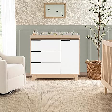 Elegant babyletto hudson dresser with ample storage space and a timeless design.