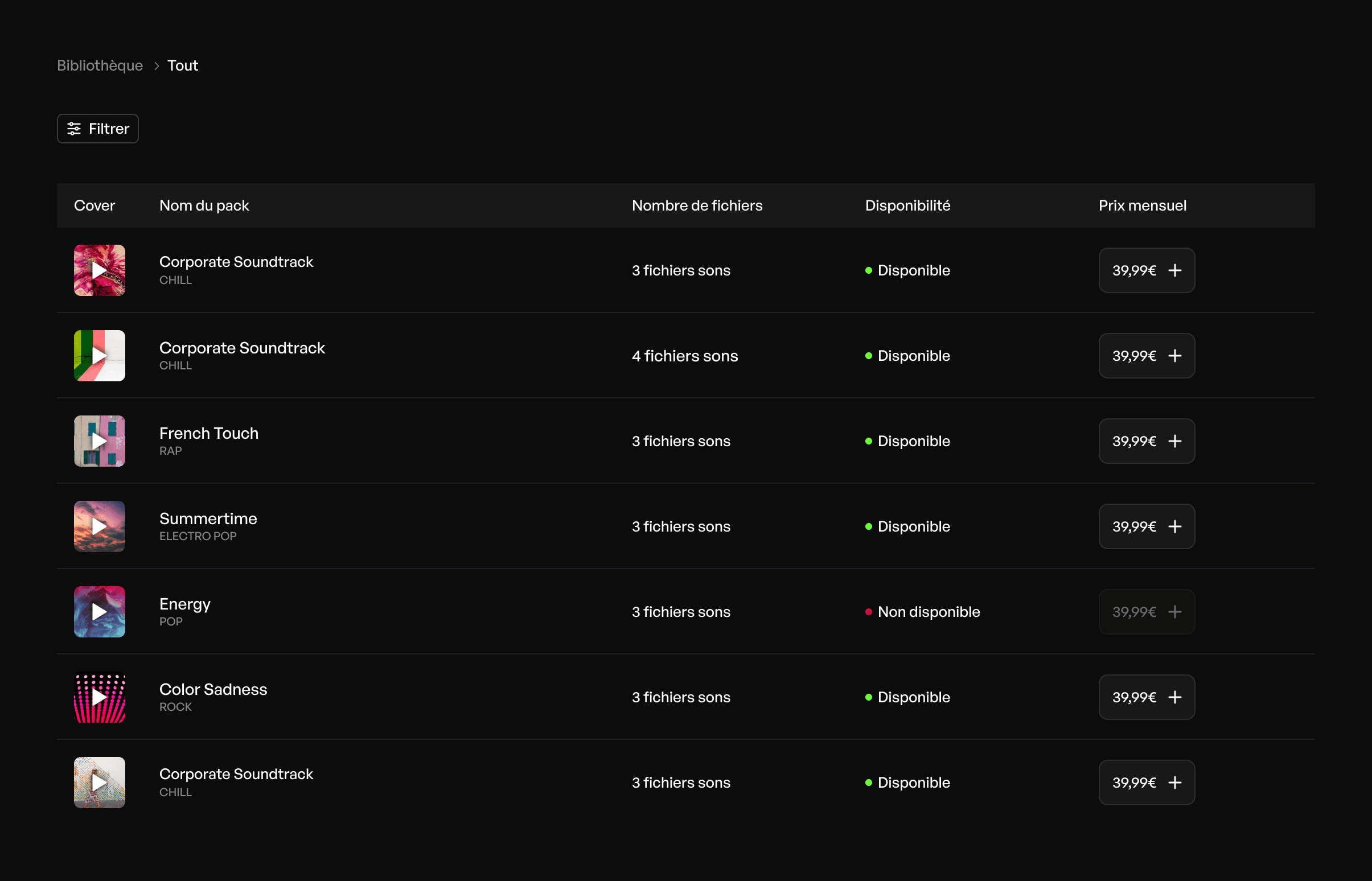 WeCompoze Plateform - Library