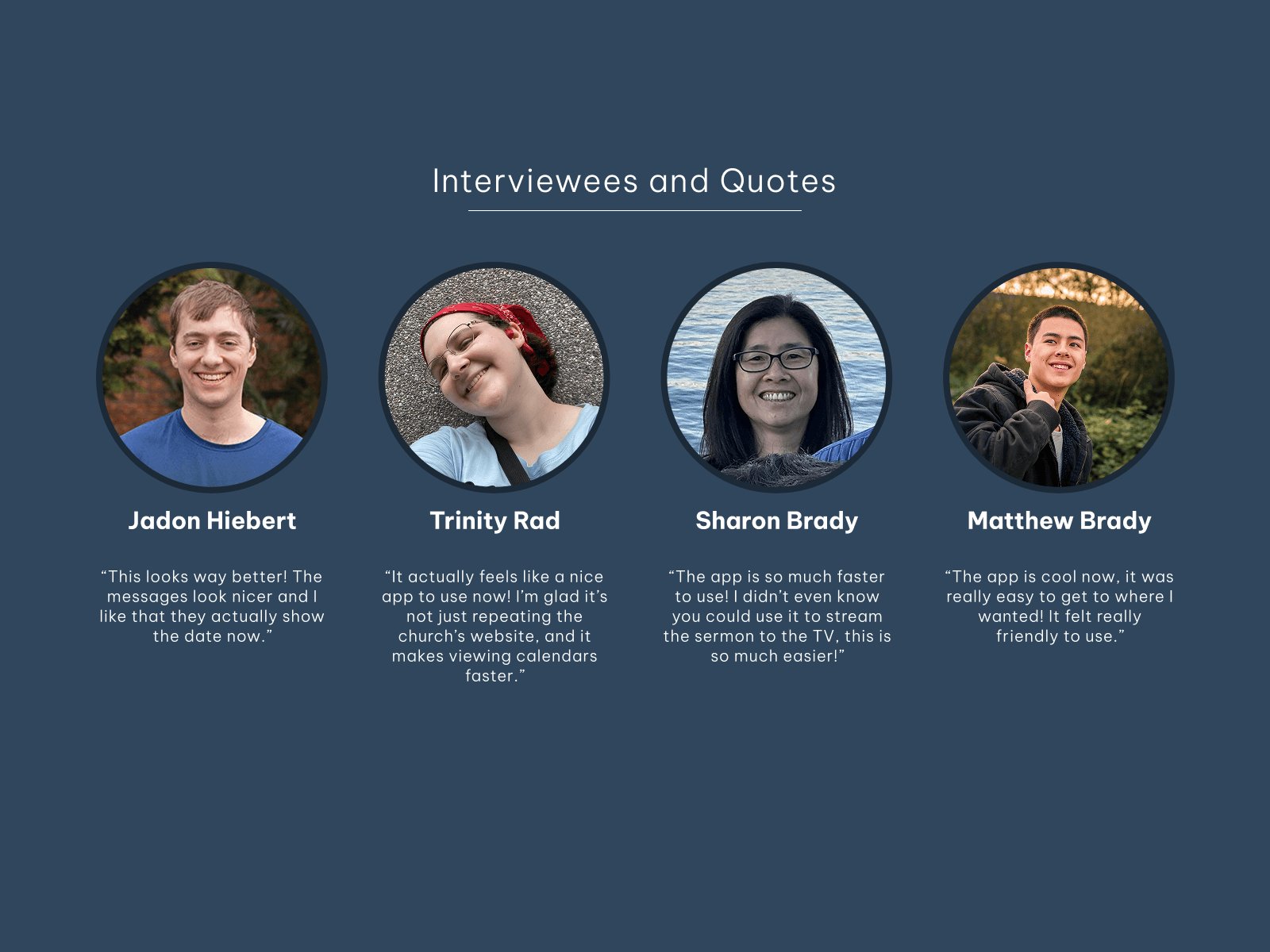 User quotes after my work