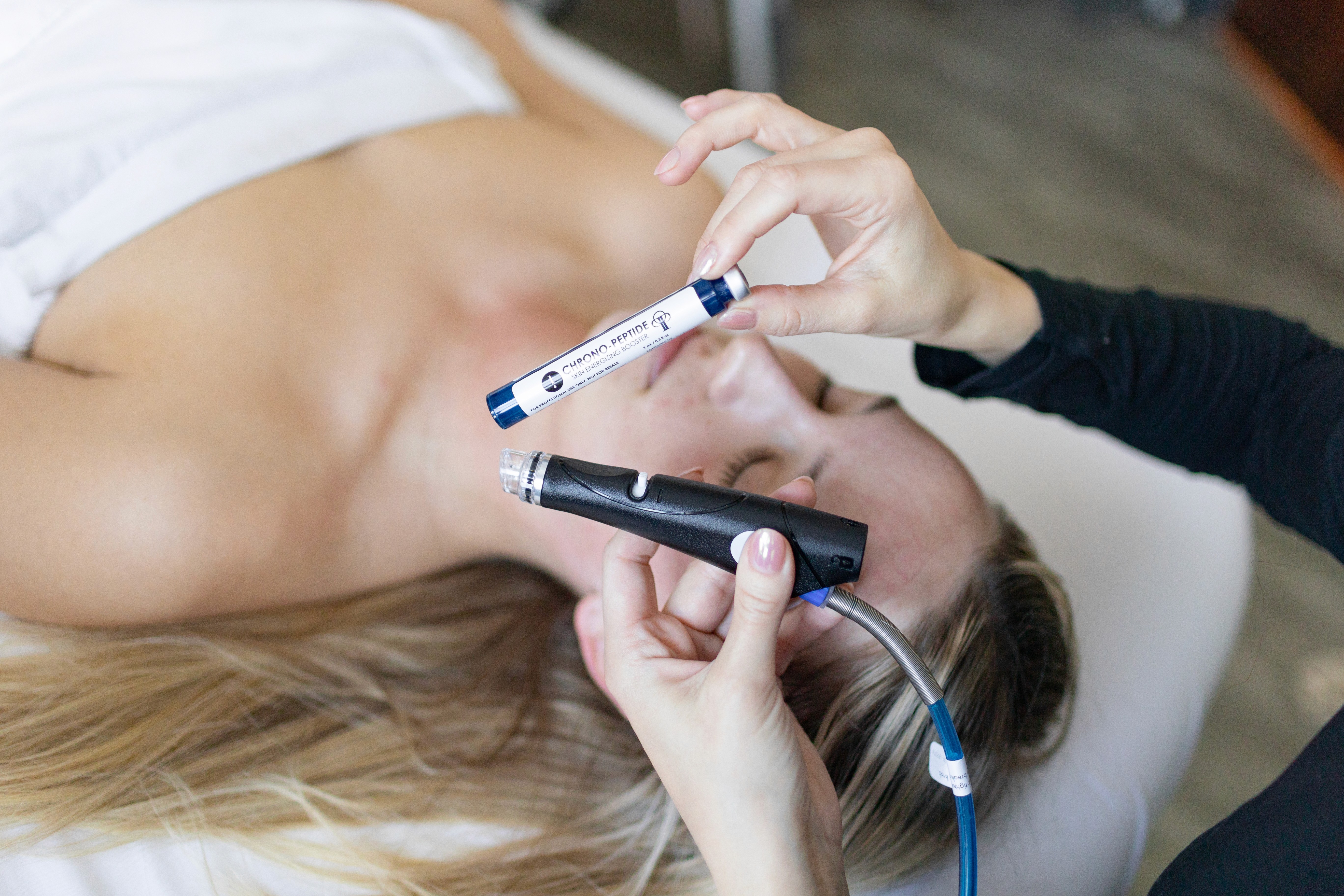 Corrective Boosters pair with hydrafacial