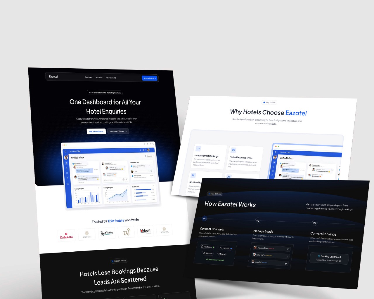 Eazotel Landing Page