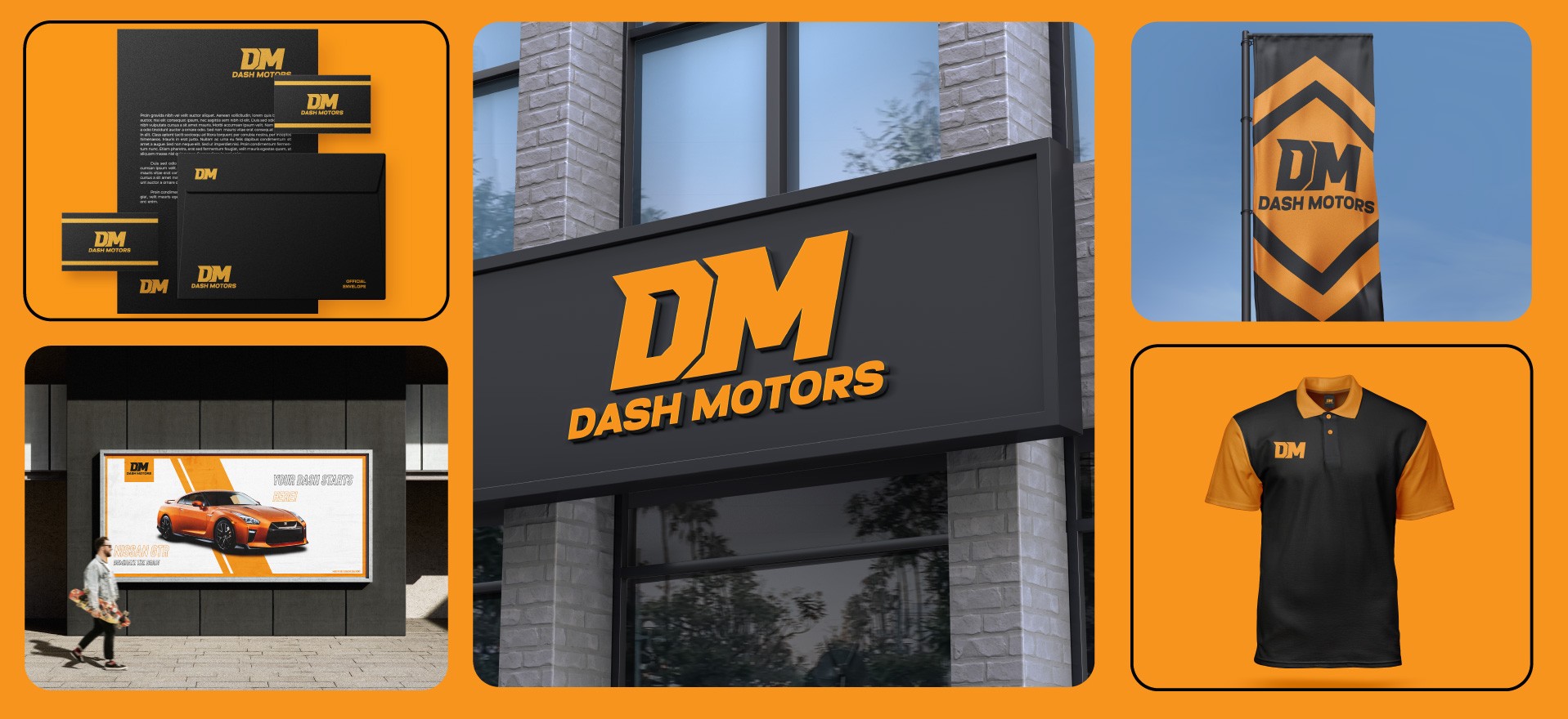 dash motors car dealership 8bit creative solutions branding brand identity logo design business card website design development creative agency marketing advertising seo mauritius