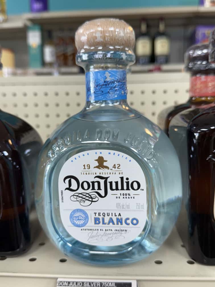 Don Julio on shelf in Luci Lu Liquor