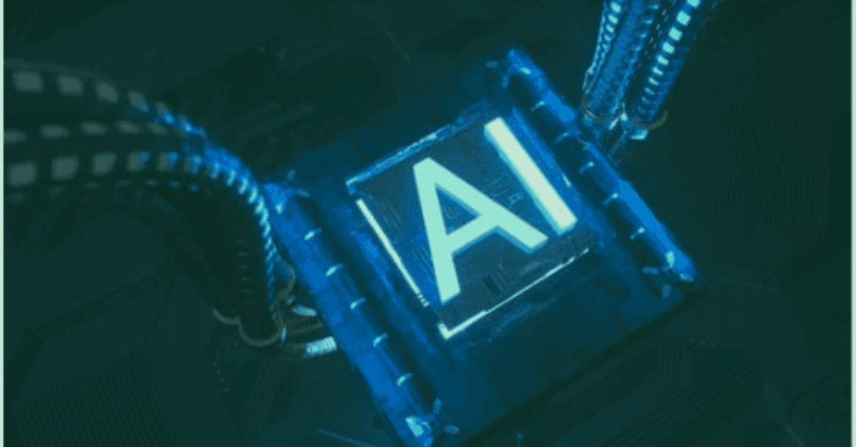 Image of an AI computer chip