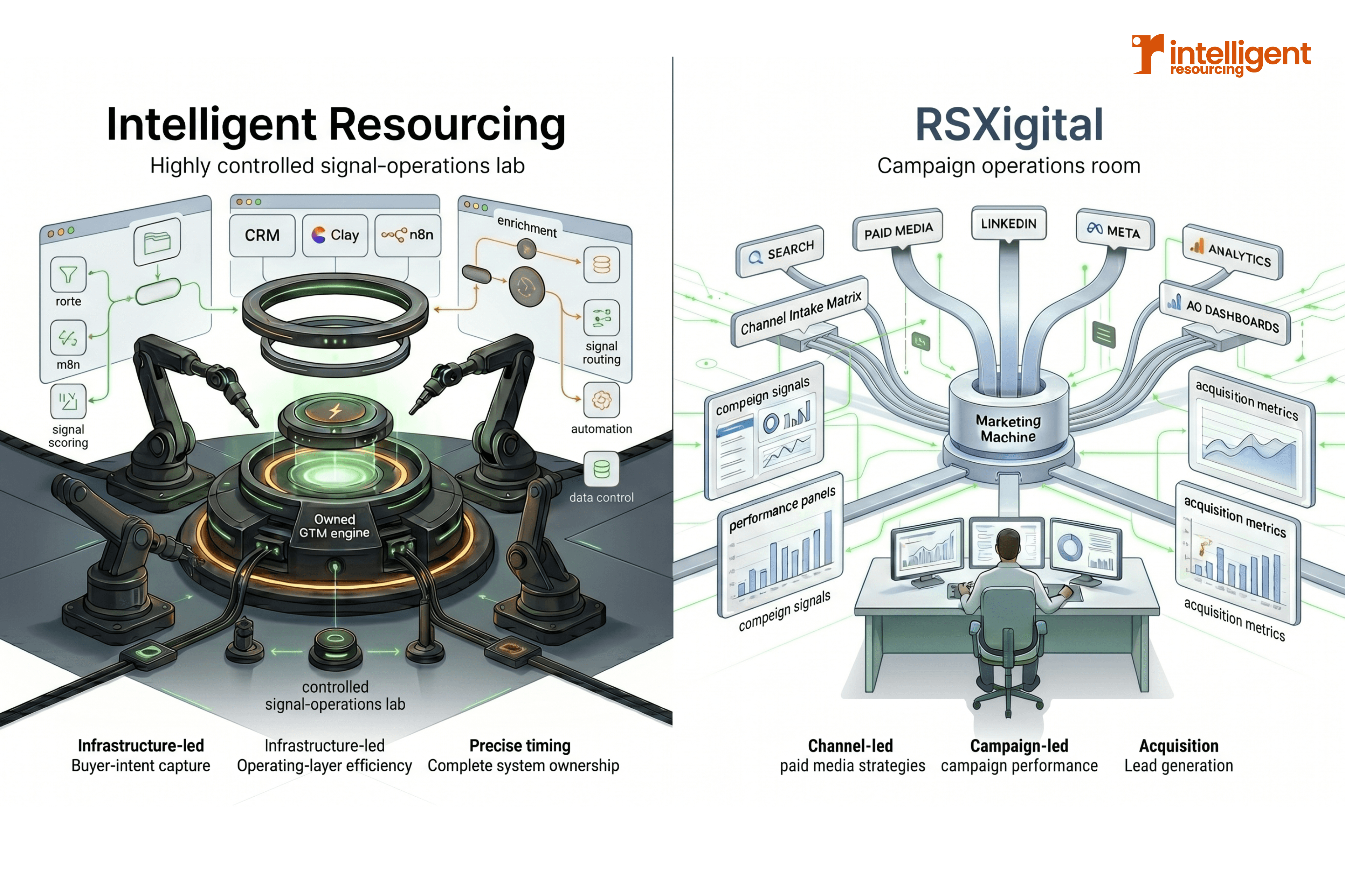 Intelligent Resourcing vs RSXigital for 2026 B2B Growth