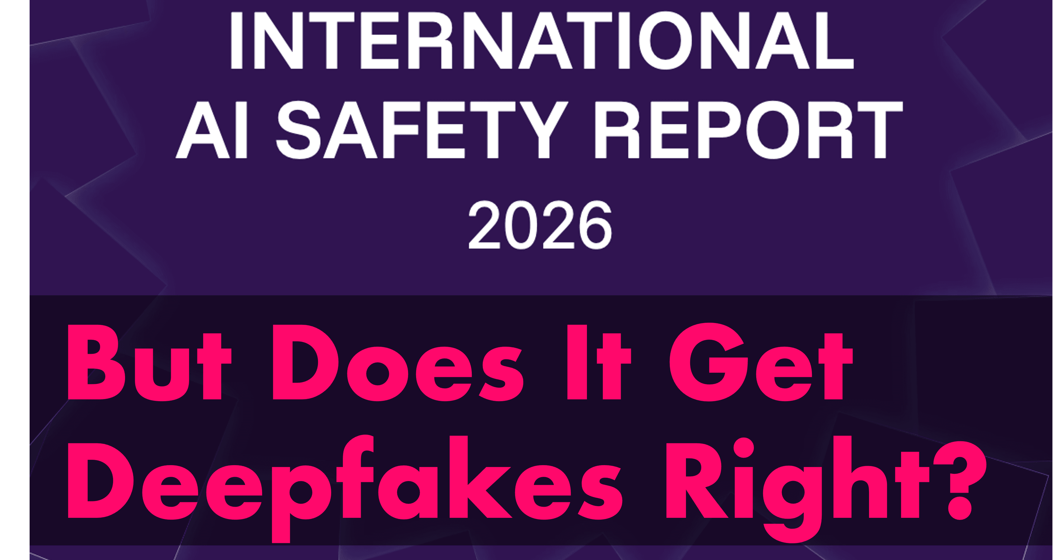 AI Safety Report 2026 cover page with tagline