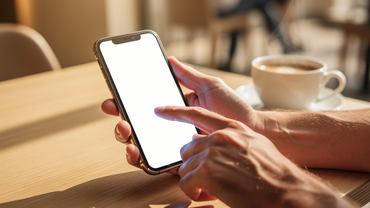 Person preparing to send invitation message