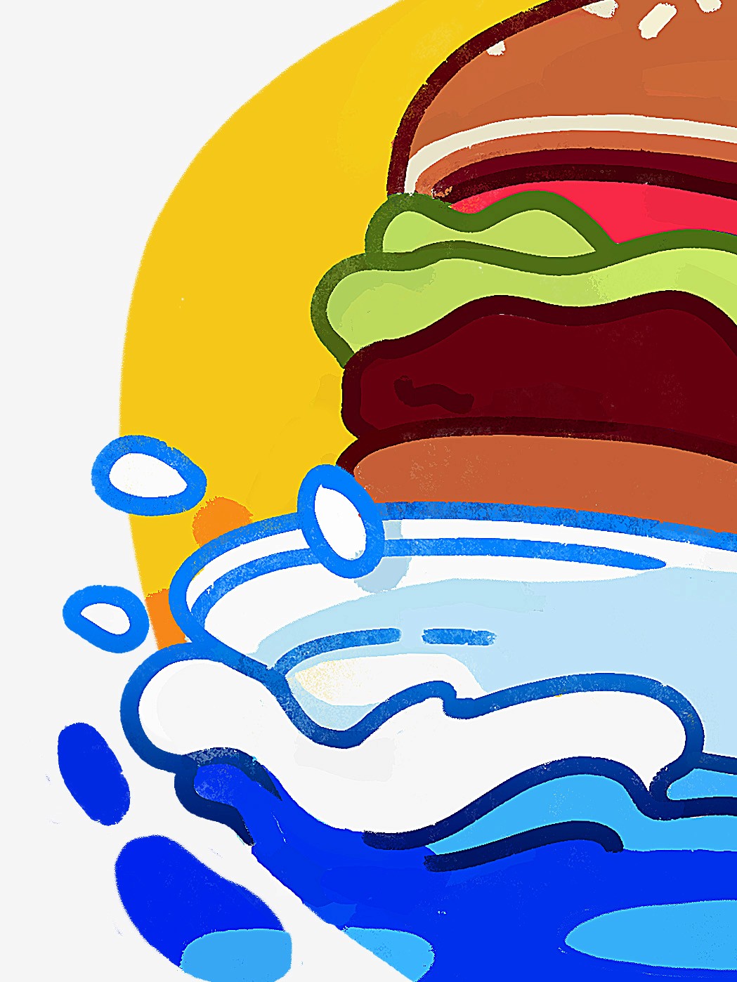 Isolated 3D-rendered pill-shaped gradient object floating on a purple-to-peach gradient background, representing the Circular logo.