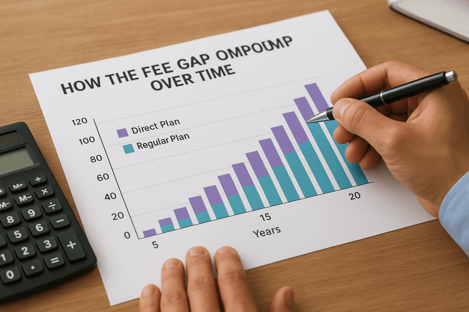 How the Fee Gap Compounds Over Time