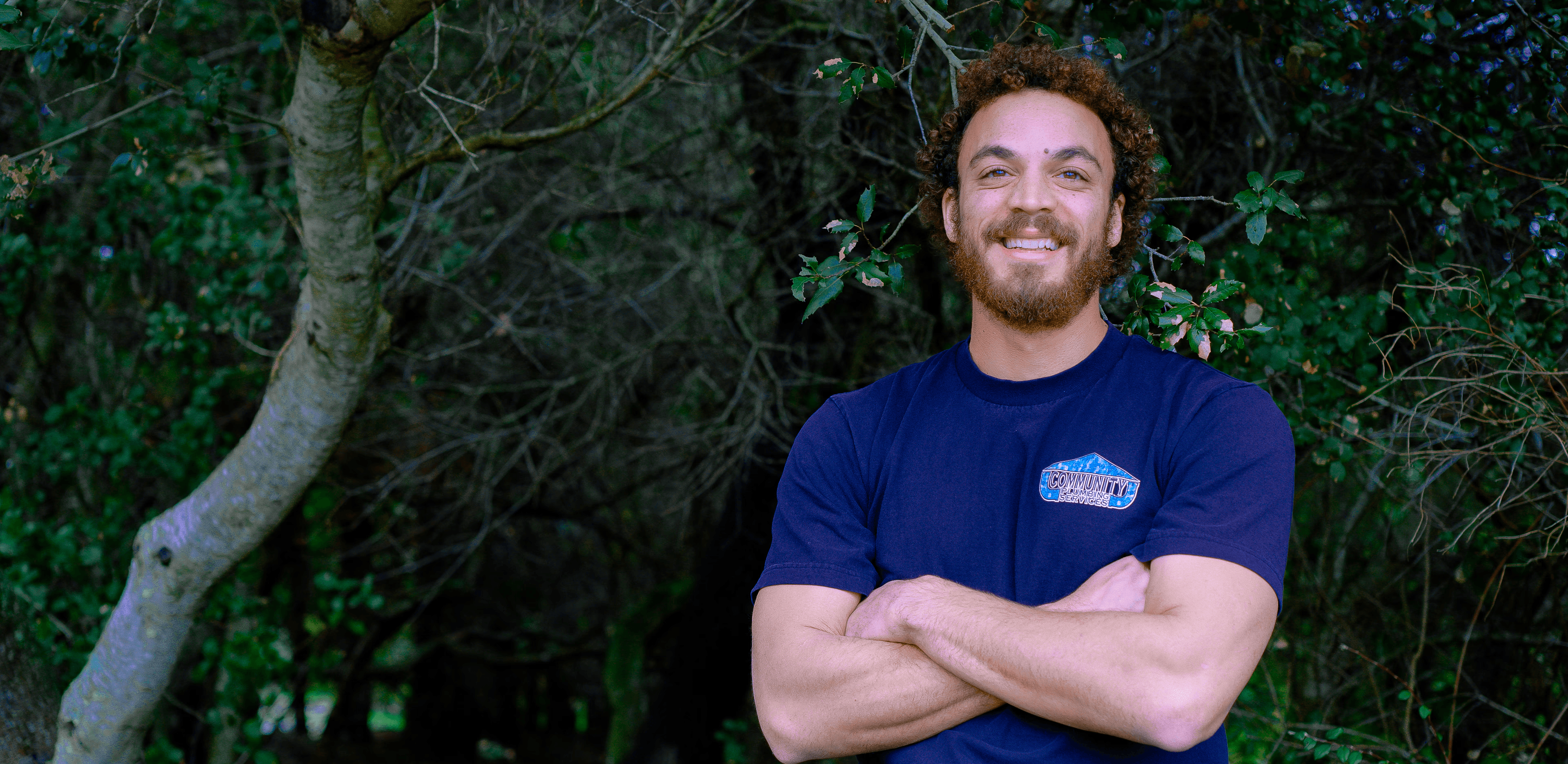 christopher simons portrait for his residential plumbing business