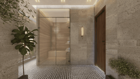 a couple of black and white phones on a black background