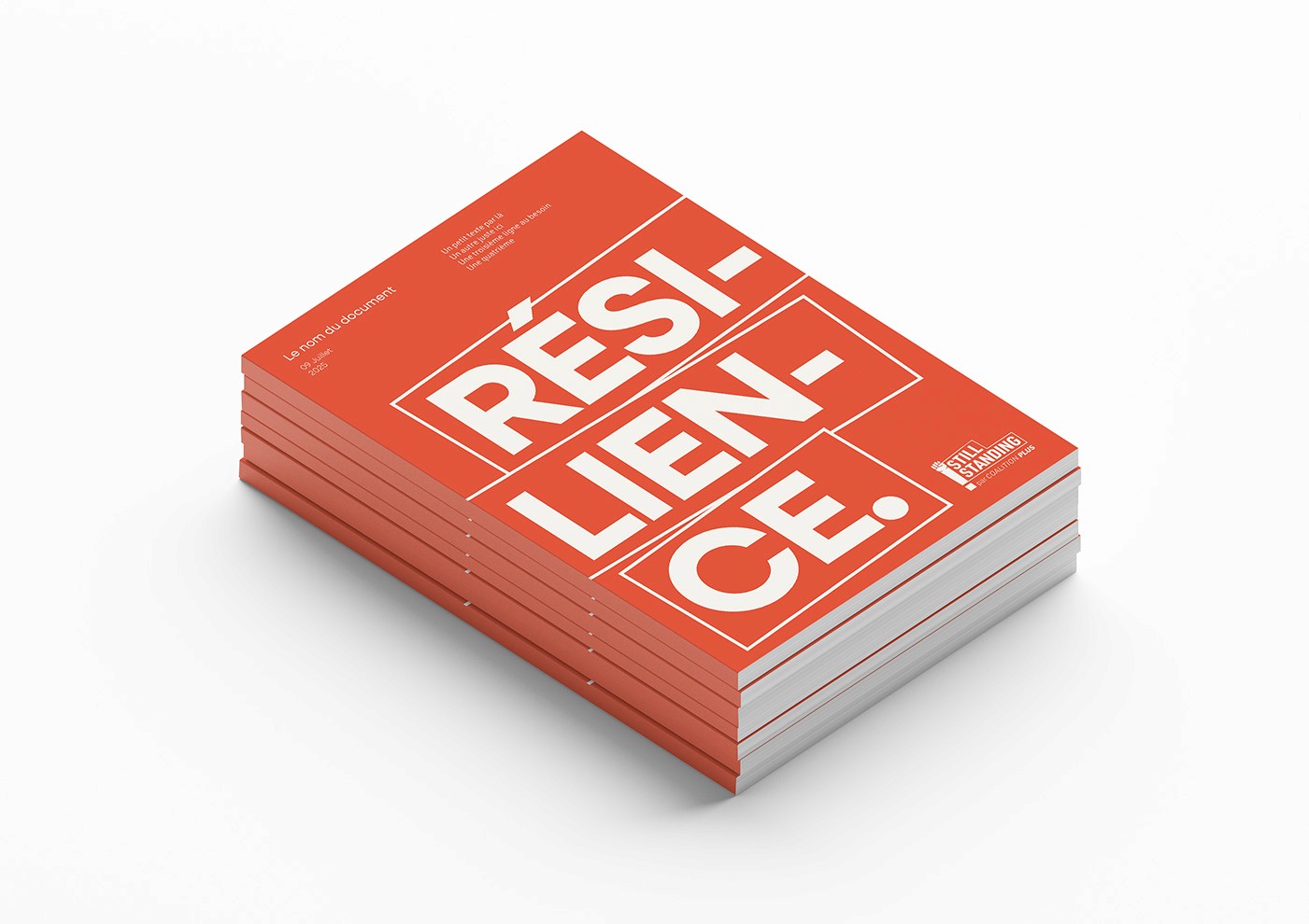 Identité visuelle Still Standing Coalition PLUS