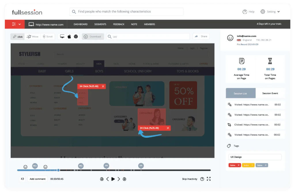 Search results for tiktok website on a screen.