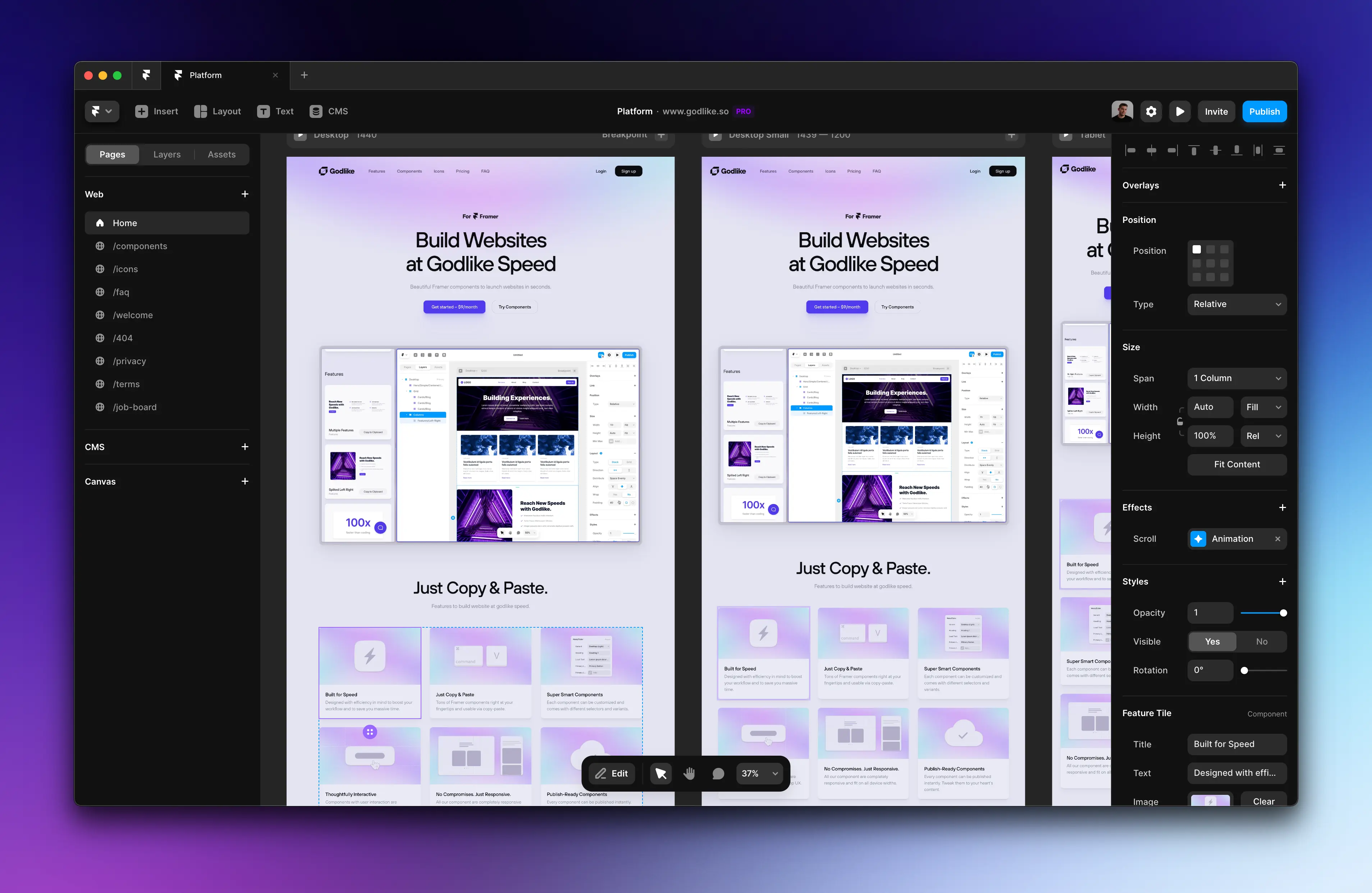 Godlike library screenshot