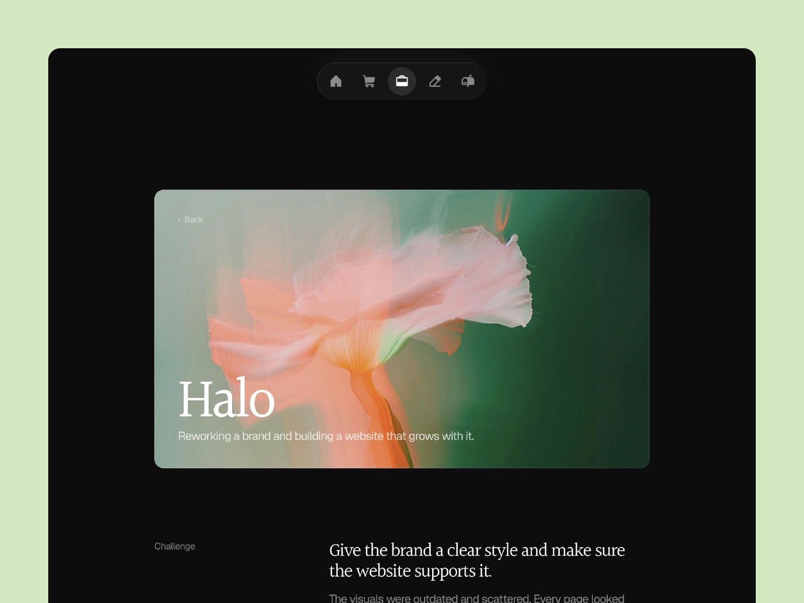 Refined Portfolio Website Template Case Page