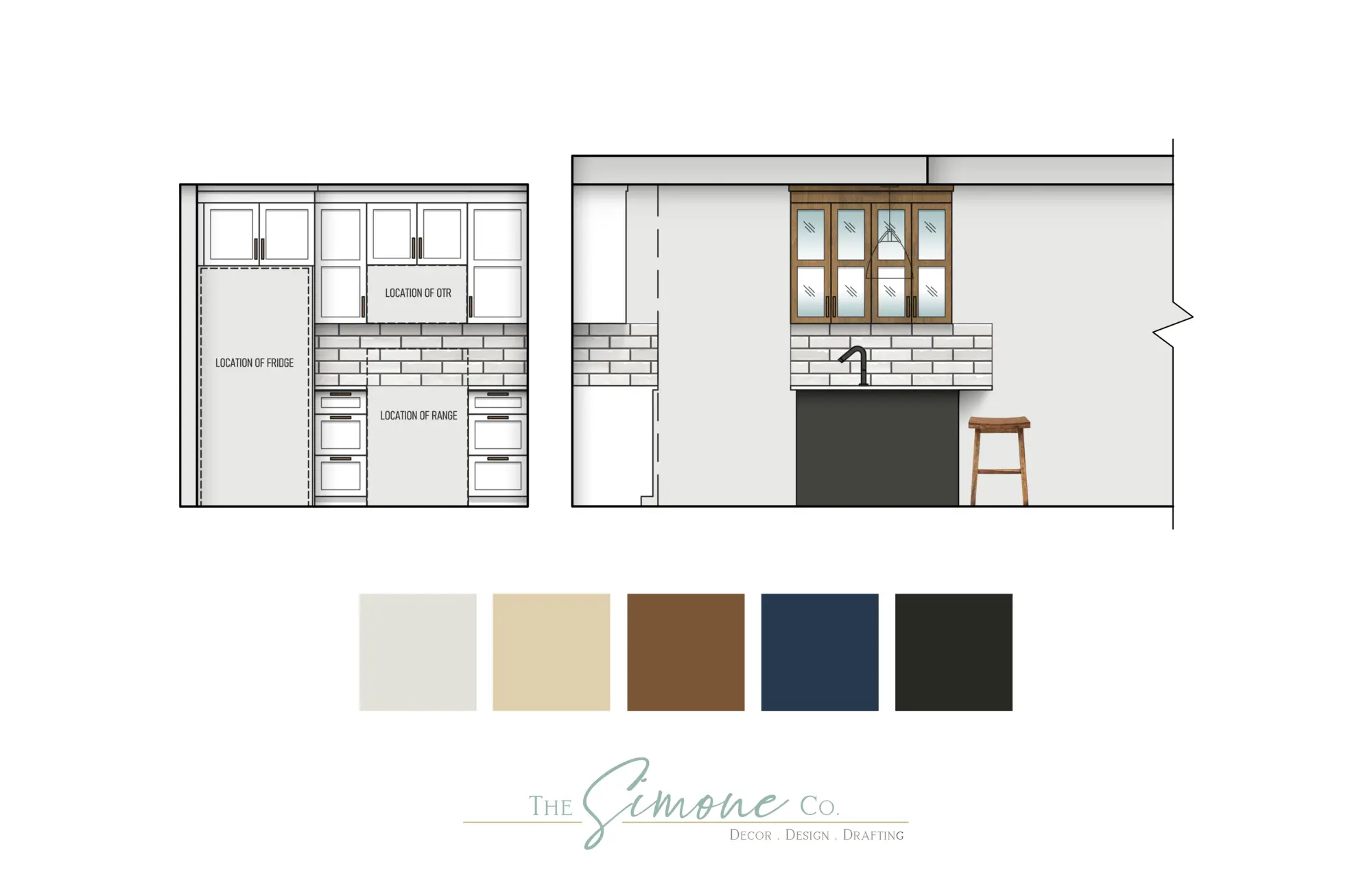 Project gallery image highlighting warm natural materials and calm layered styling and thoughtful residential interior design selections by Mint Interior Design.