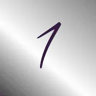 A metallic gradient background featuring the number "1" in a stylized, dark font.