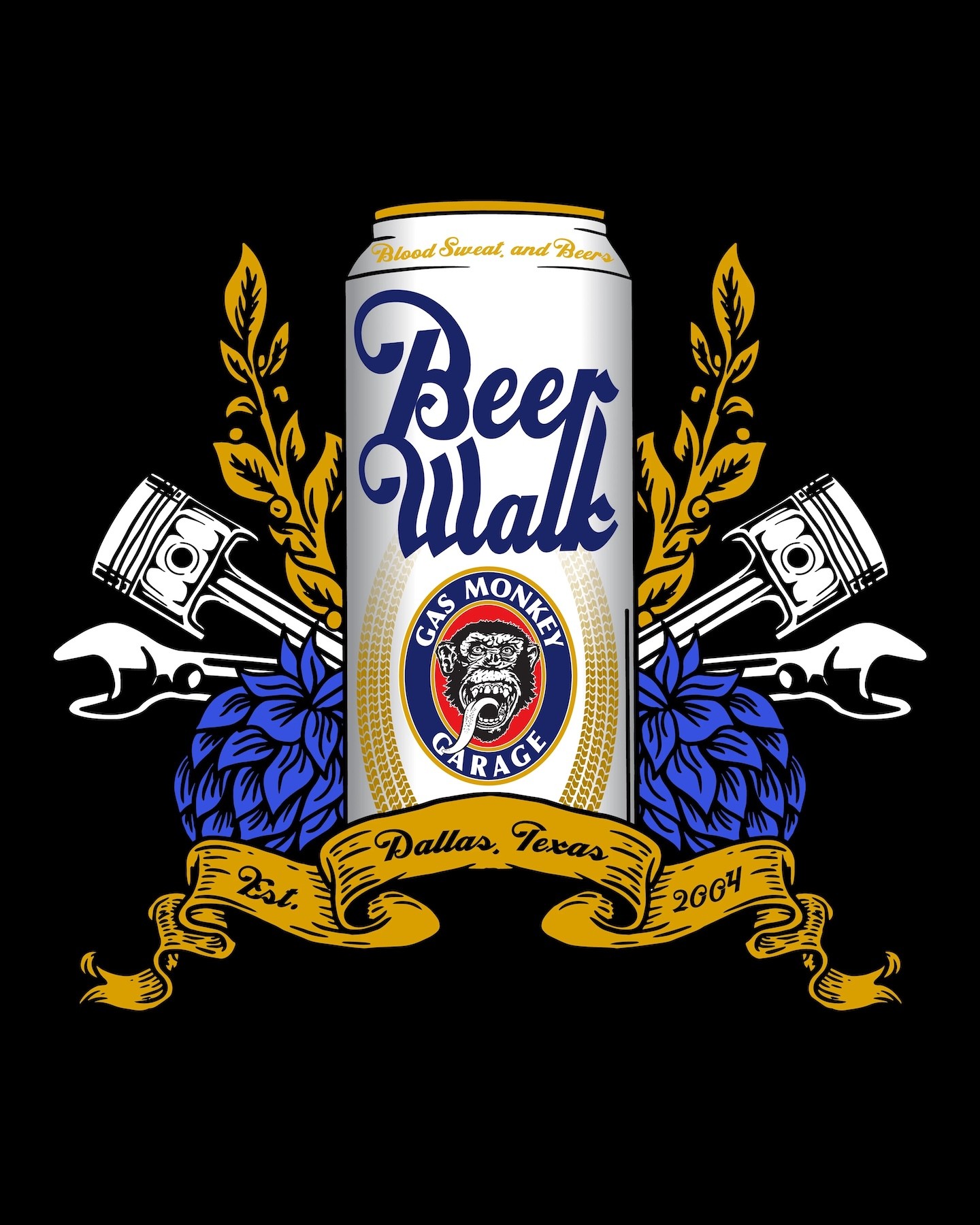 Gas Monkey Garage Beer Walk Design