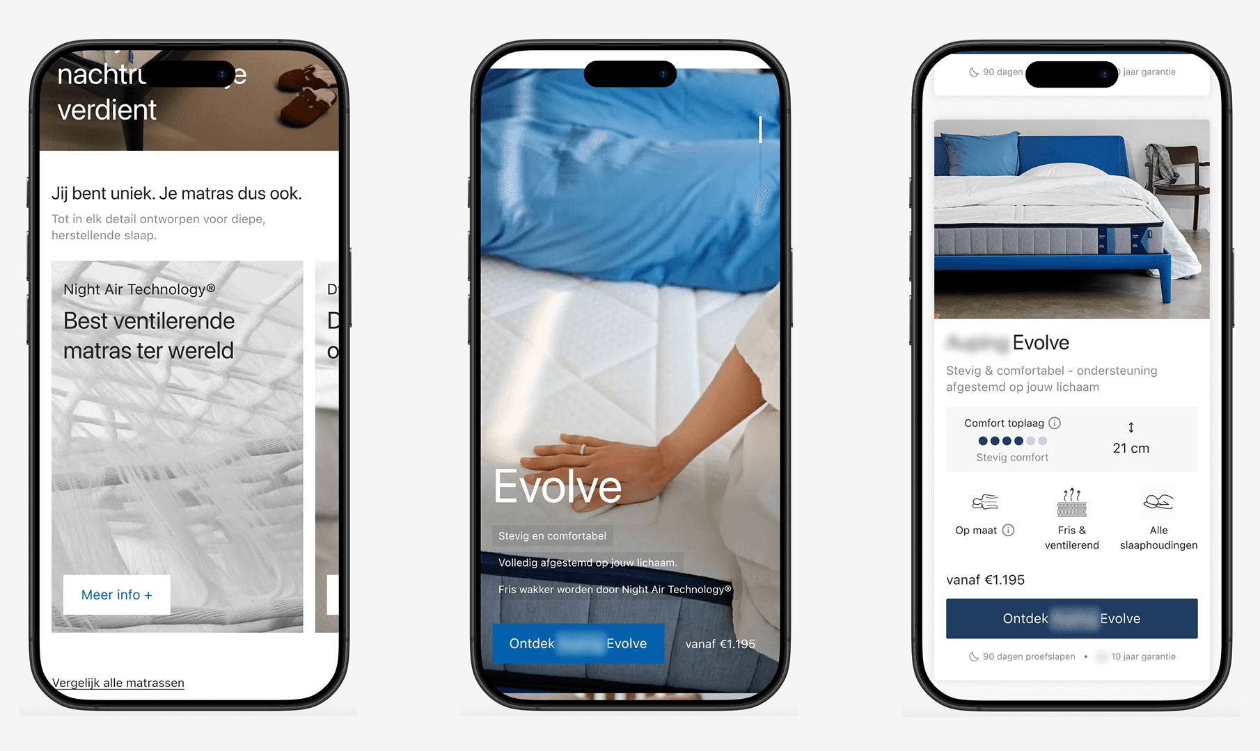 Image of 3 final concept design screens
