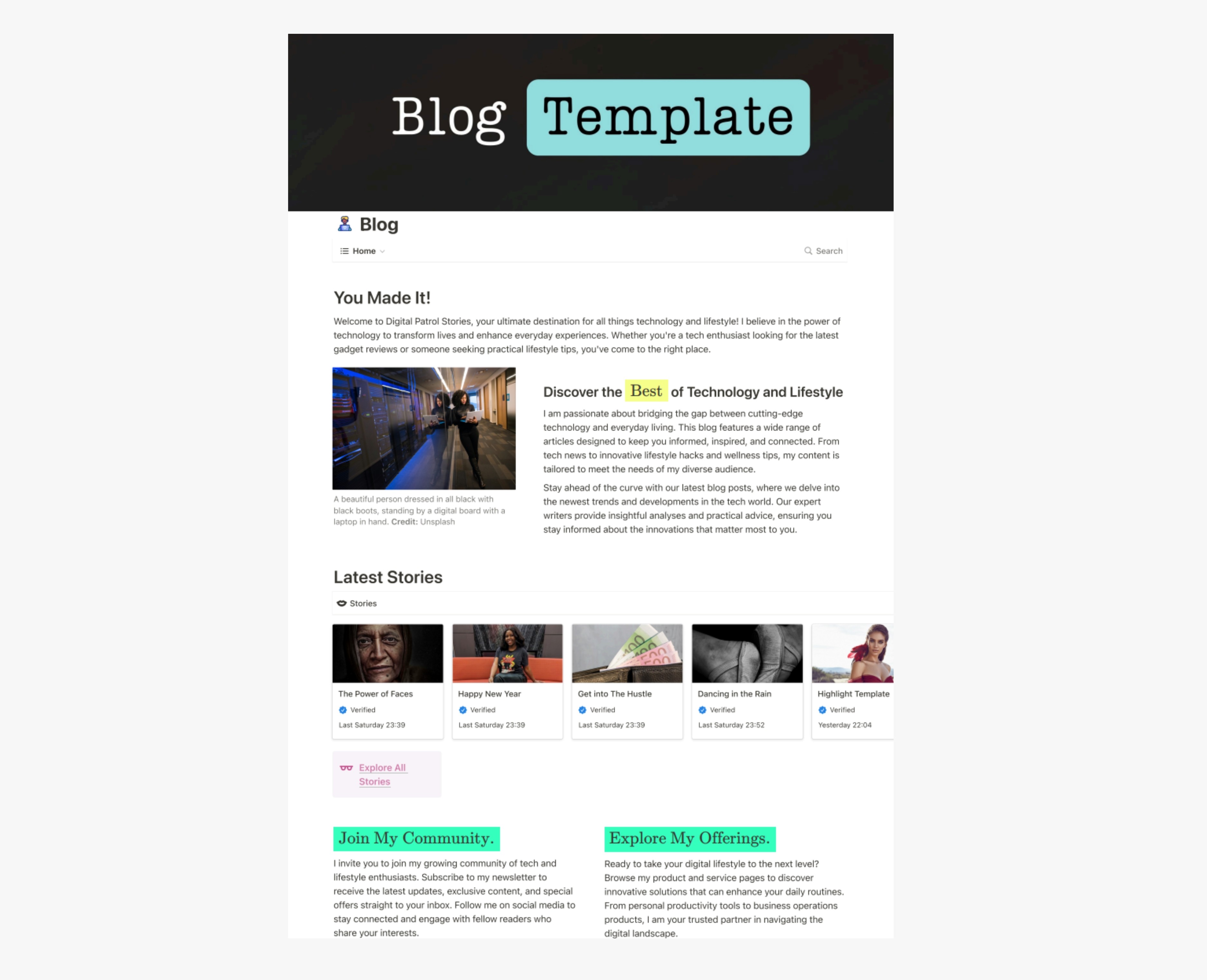 Digital Patrol Blog Template