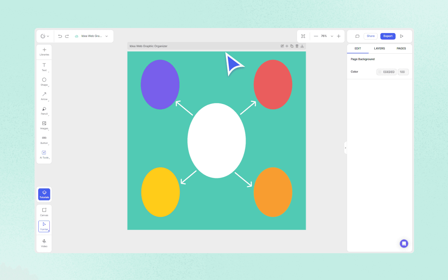 how to make Idea Web Graphic Organizer