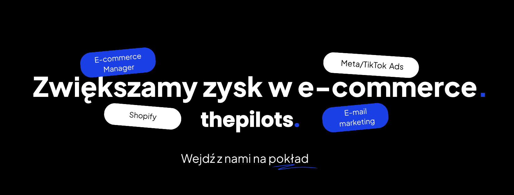 Zwiększamy zysk w e-commerce. The Pilots. Wejdź z nami na pokład.