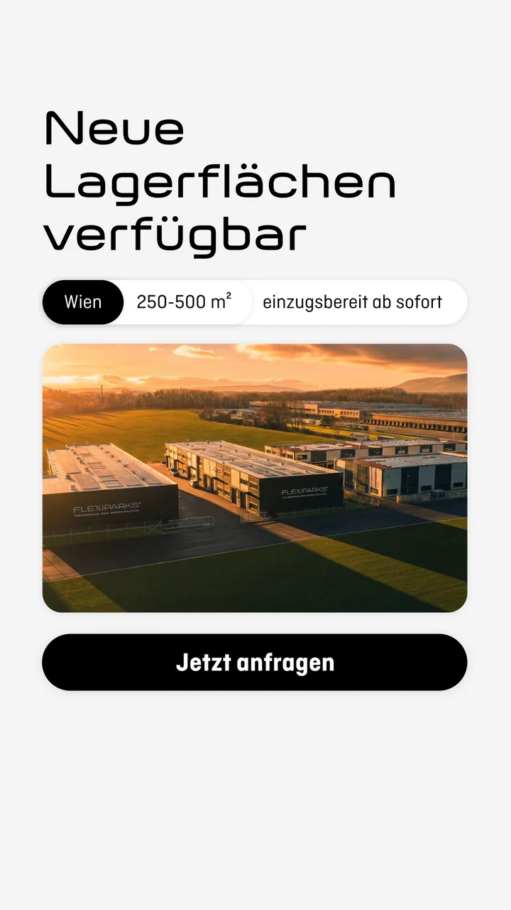 Helle Immobilienanzeige mit Architekturaufnahme