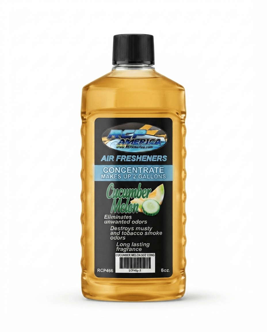 A bottle of Break Throught Fall Out & Iron Remover spray, featuring a black trigger sprayer and a black label with purple text and graphics, set against a gray and white checkered transparency background.
