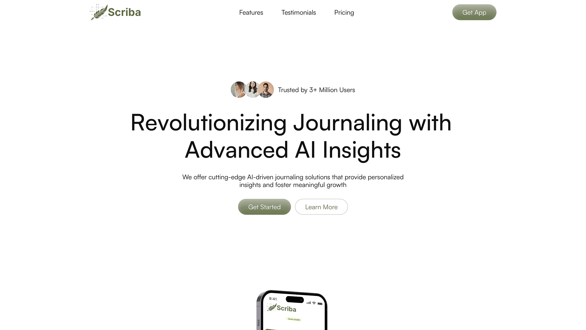 Scriba Framer template
