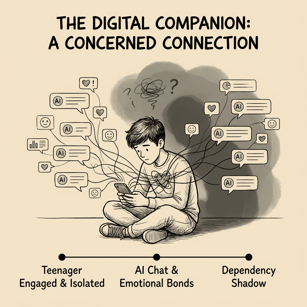 A teen finds connection and isolation with an AI companion.
