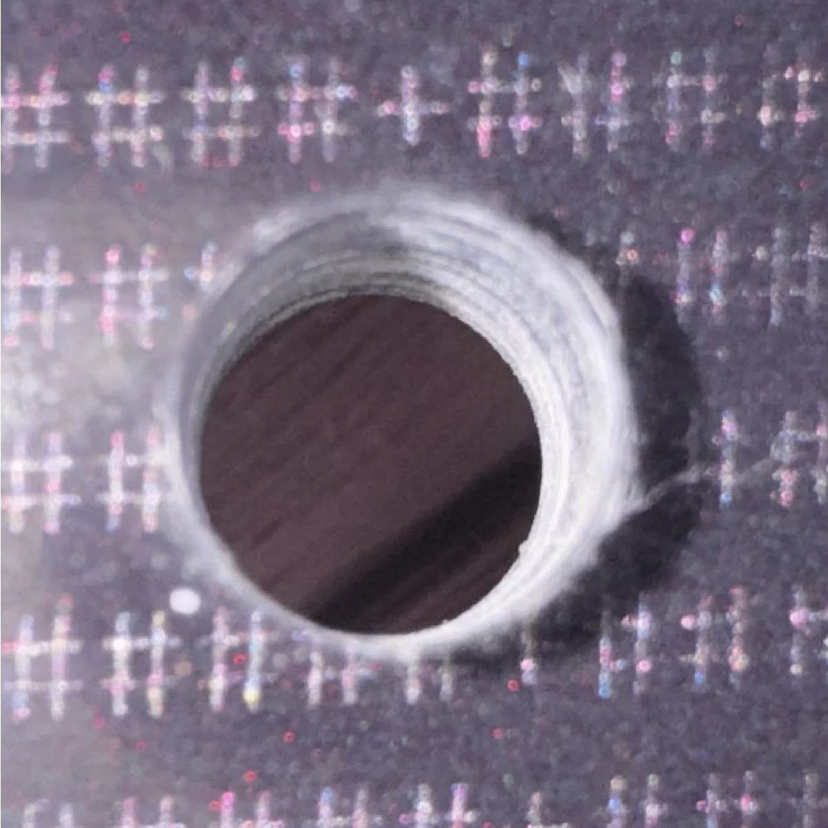 Drilling a hole in my acrylic. Very scary but successful.
