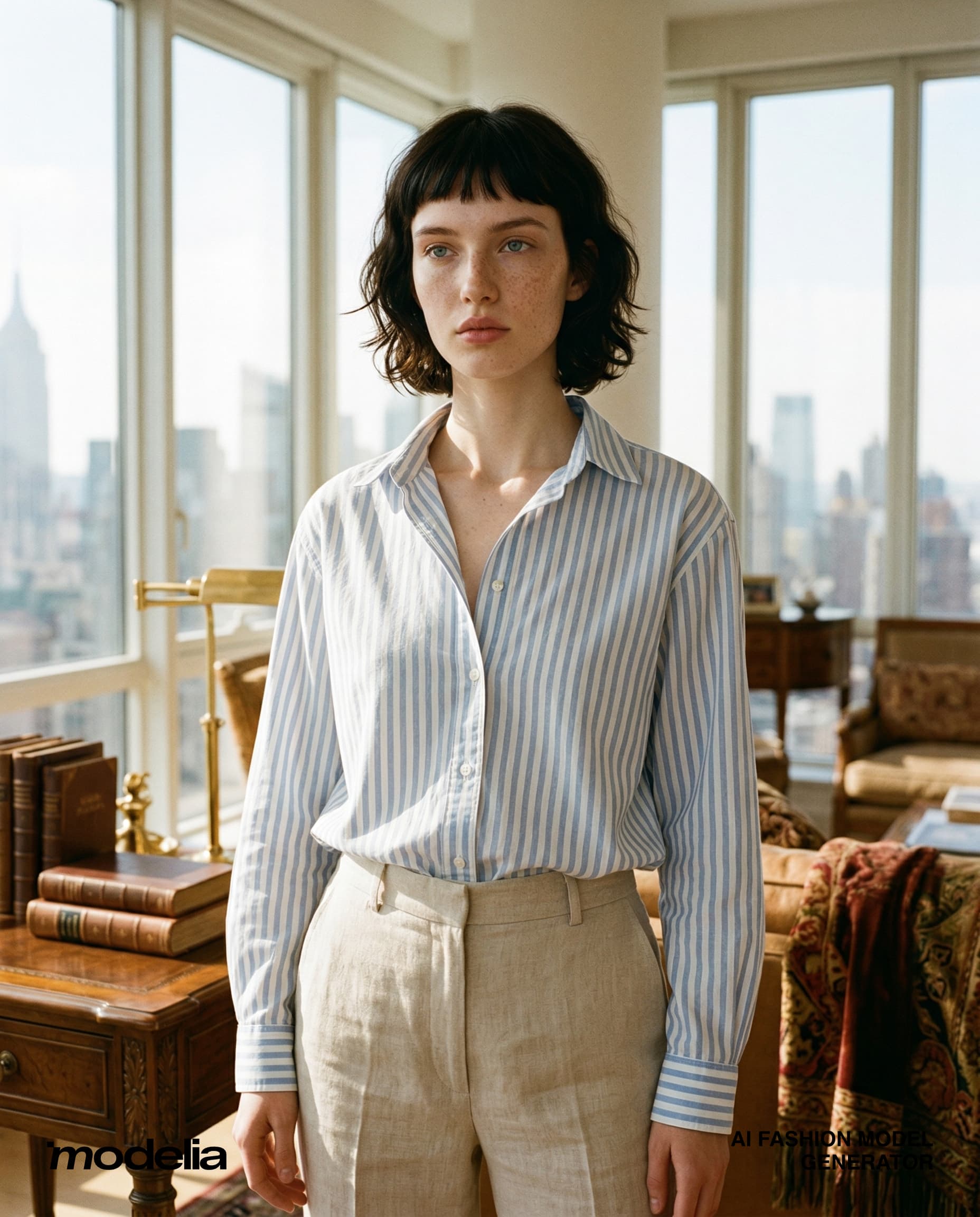 Generated with the AI photoshoot Modelia