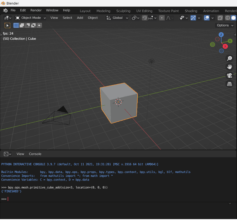 python api for blender 3d