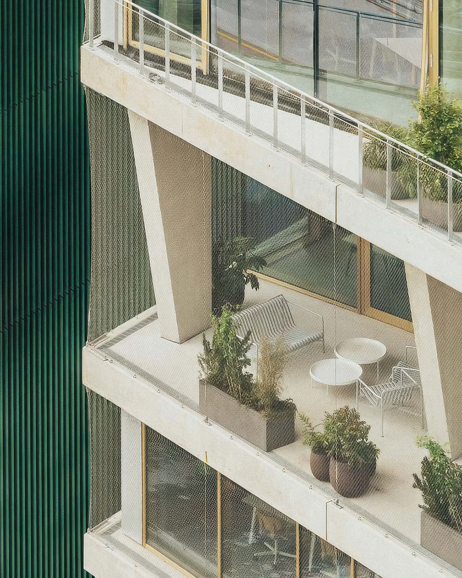 CGI render of balcony