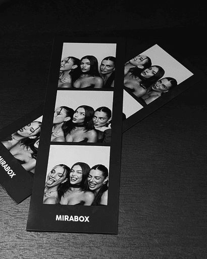 Photobooth strip images.