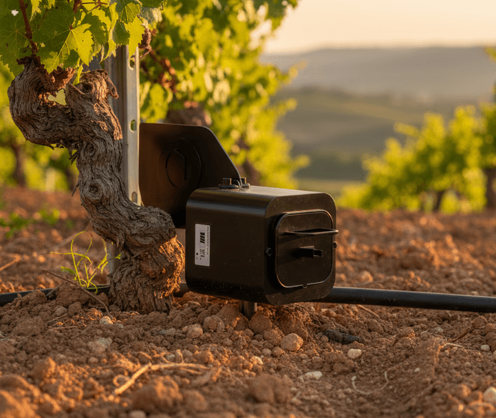 Analytics dashboard with circular charts and $16,725.42 total, on a vibrant orange-purple background.