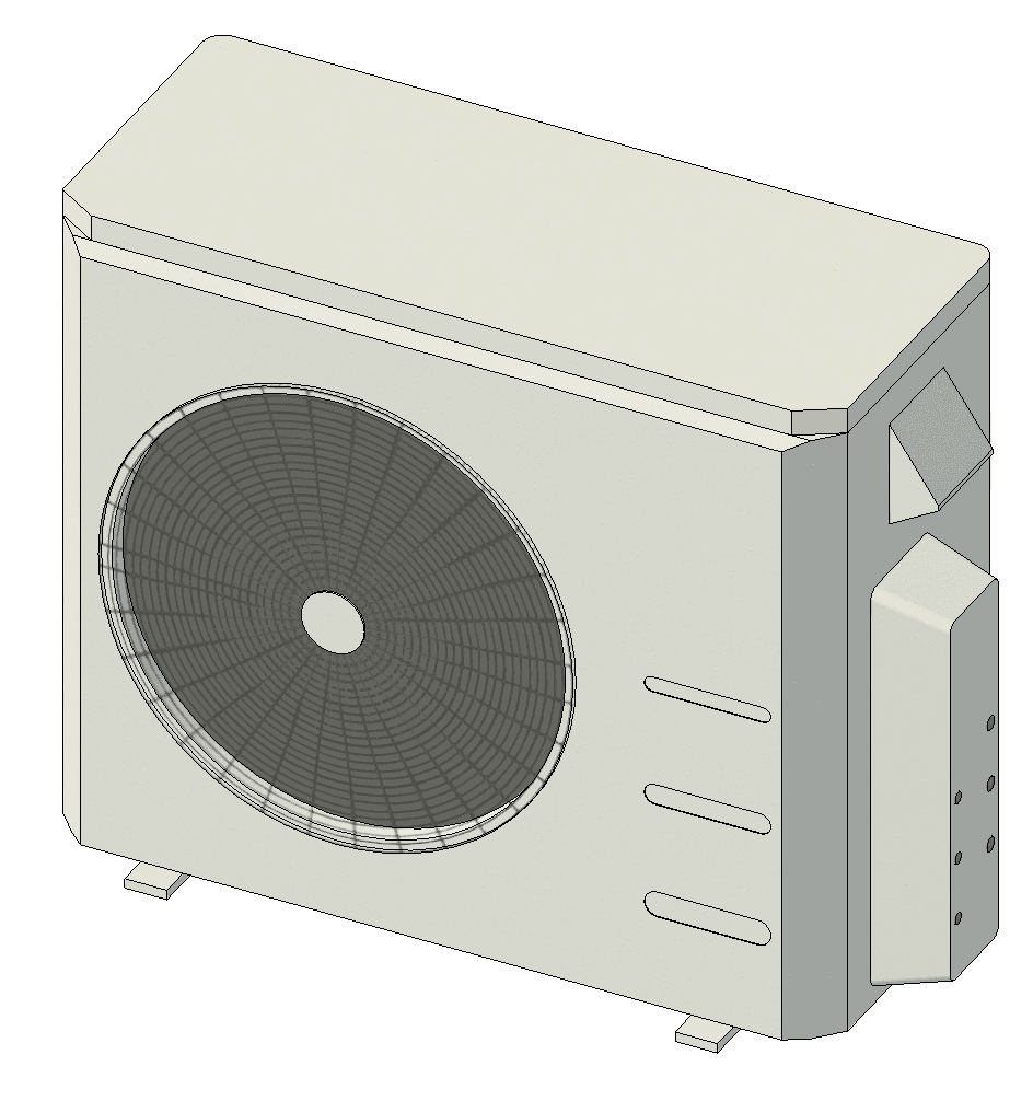 Heat pump family not showing fan material in the project.