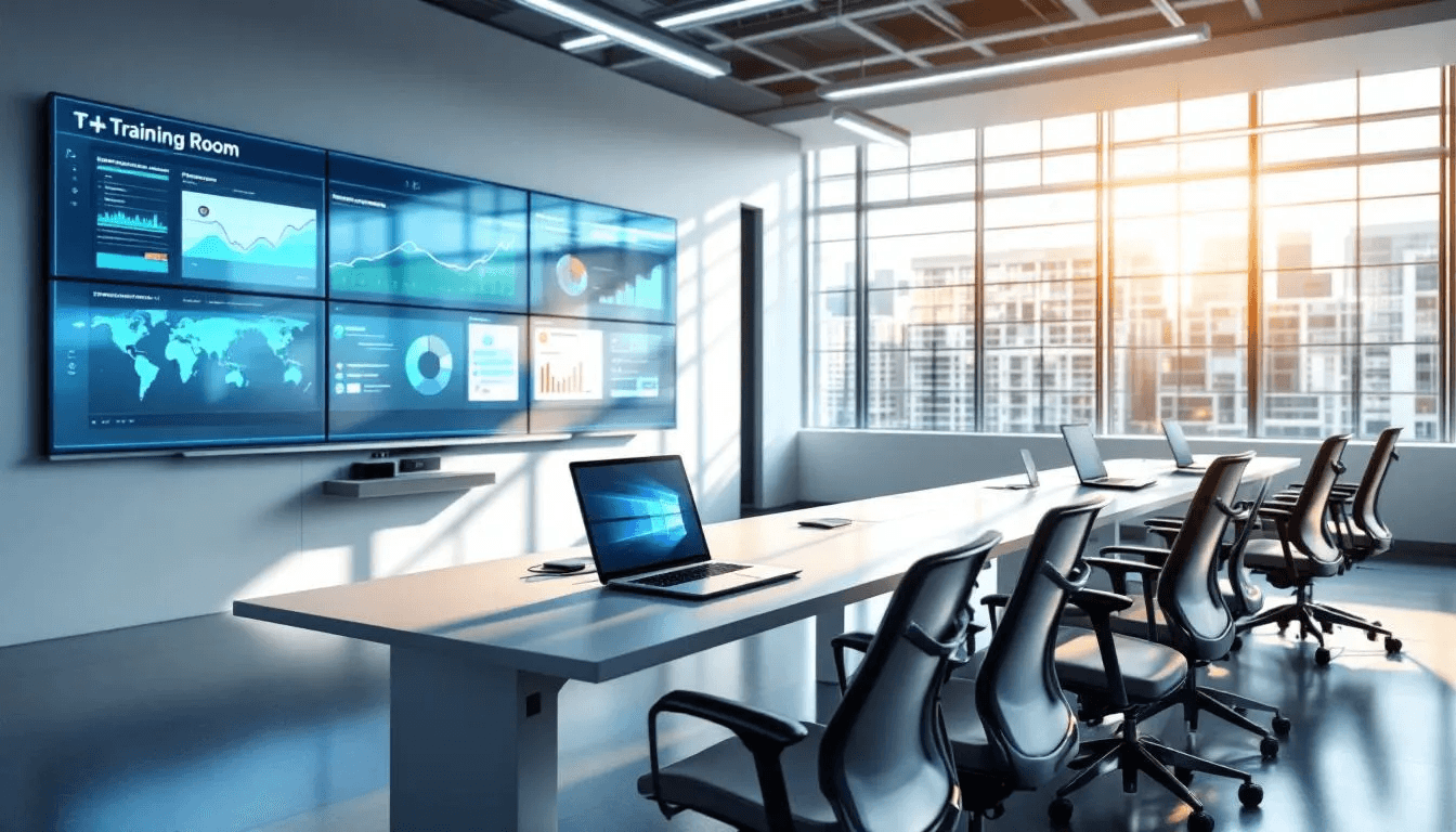 Une salle de formation moderne est équipée de technologies avancées, offrant un cadre idéal pour les formateurs professionnels d'adultes. Les apprenants peuvent y développer leurs compétences grâce à des outils adaptés pour animer des formations efficaces.