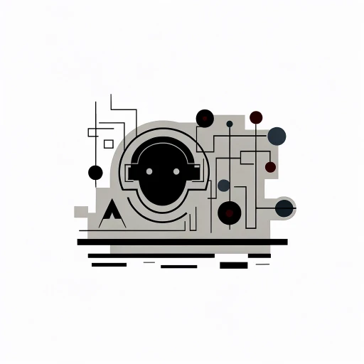 An abstract representation of AI in the legal industry, depicted as a minimalistic, futuristic schematic. The image showcases a stylized head silhouette with a circuit-like design, indicating the integration of AI thought processes within the field of law. The dark tones suggest sophistication and the modernity of AI technologies as they merge with traditional legal practices.