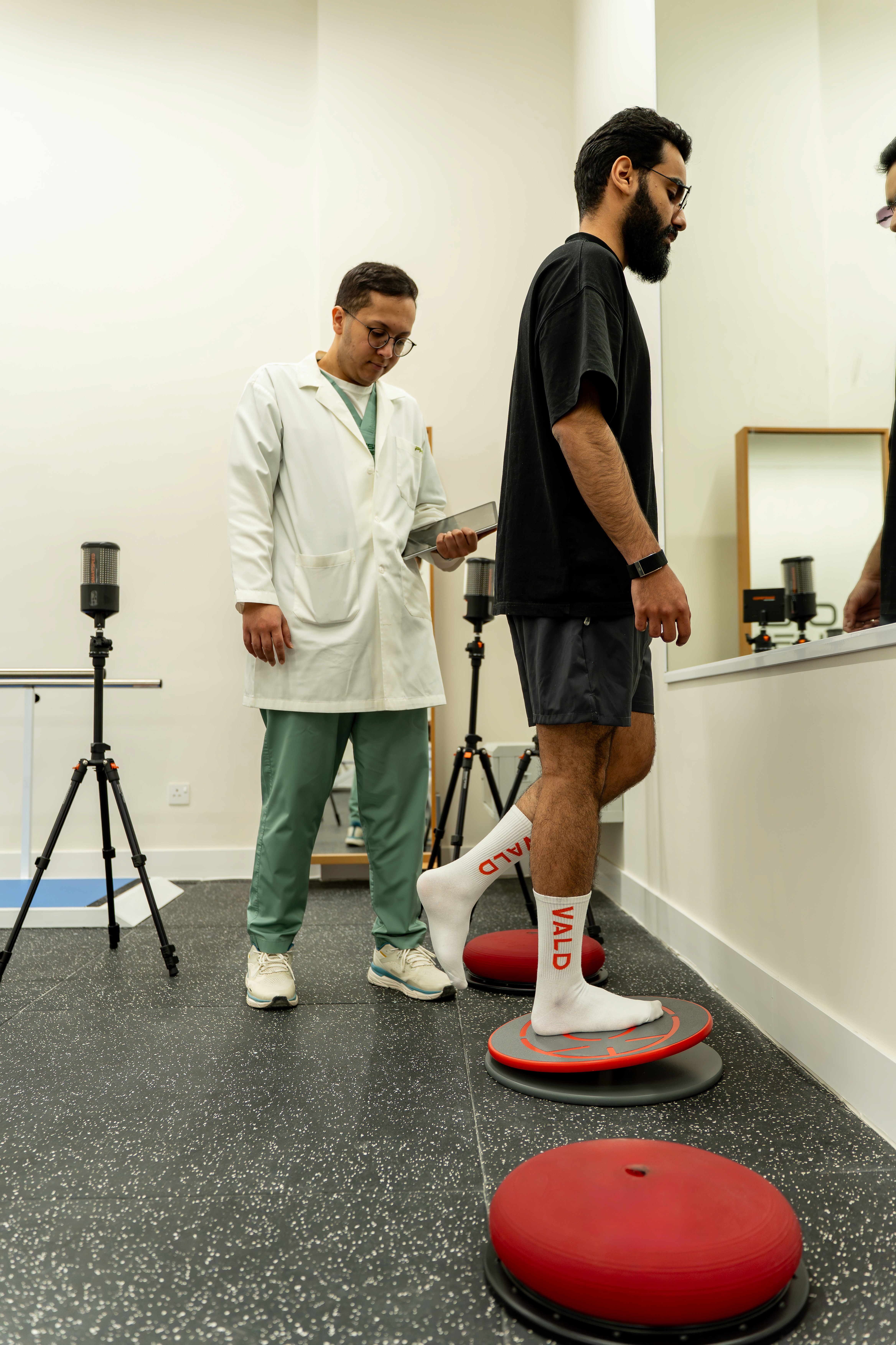Balance testing equipment at Physiowell Riyadh