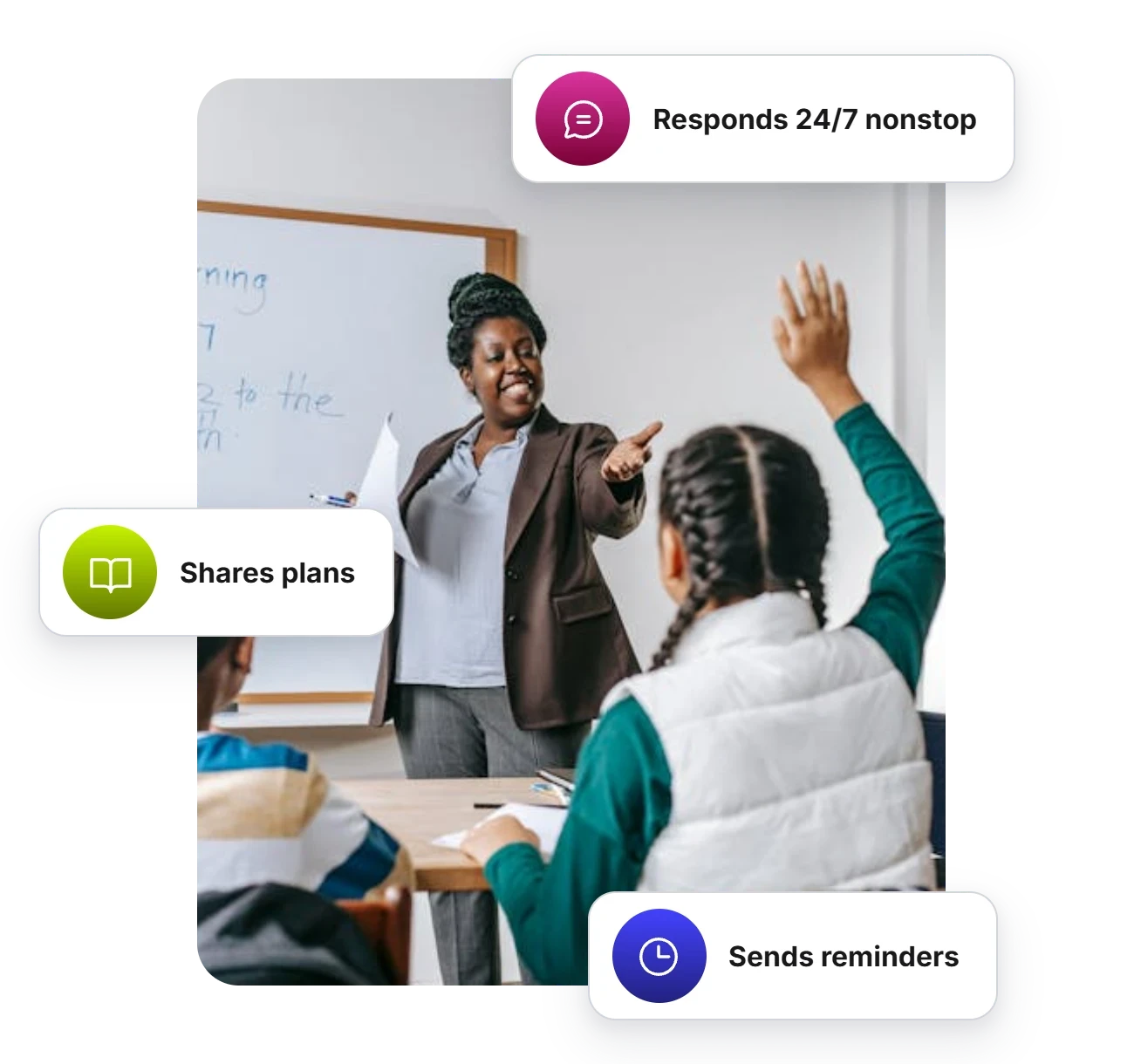 AI-powered school teacher assistant workflow image