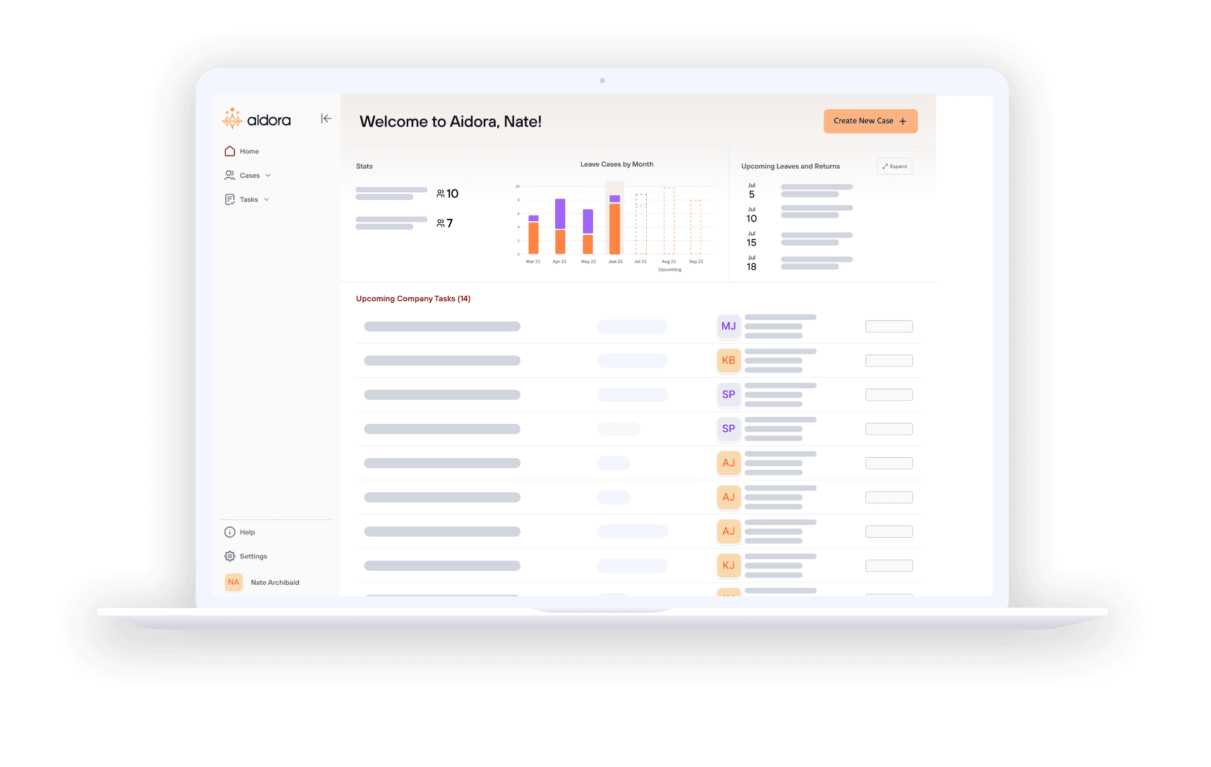 leave management dashboard