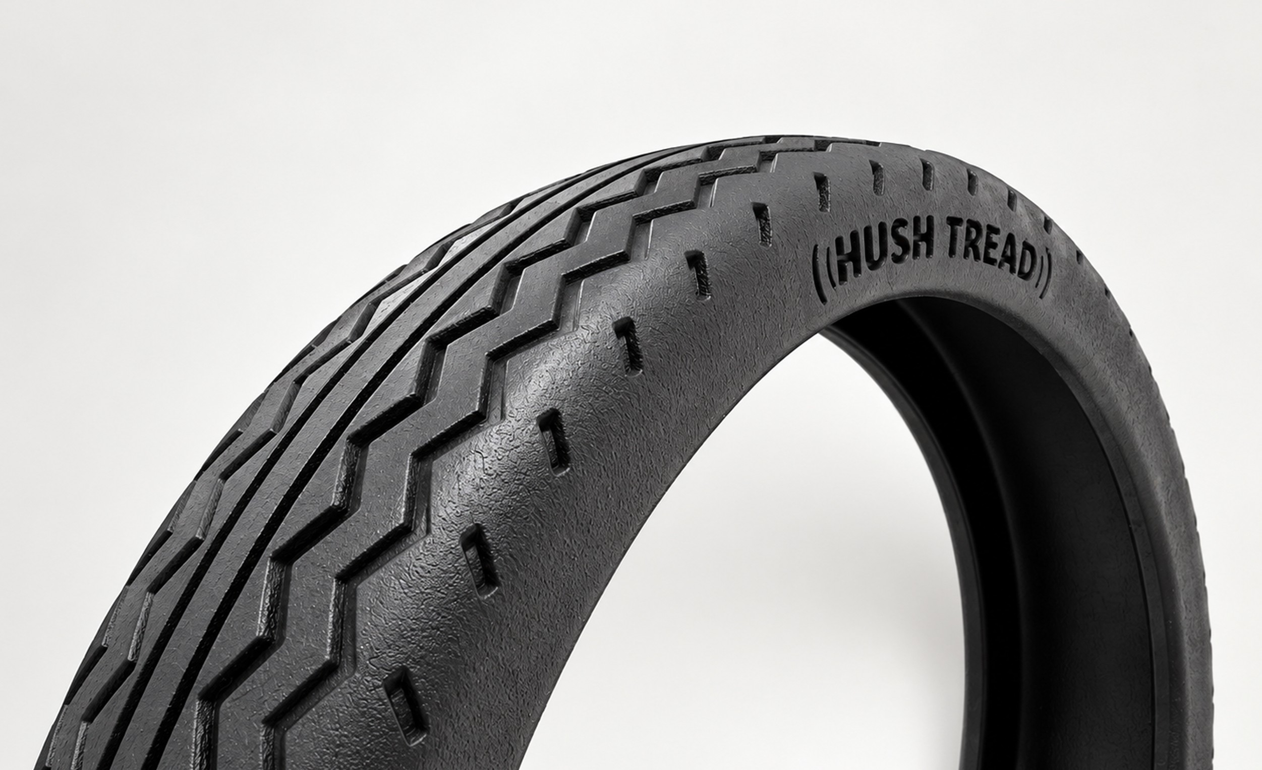 Final Hush Tread molded tread and sidewall branding