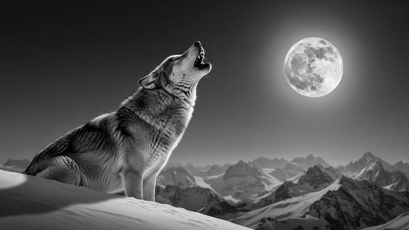 A person stands by a serene lake at sunrise, with mountains and a cozy cabin reflecting in the water.